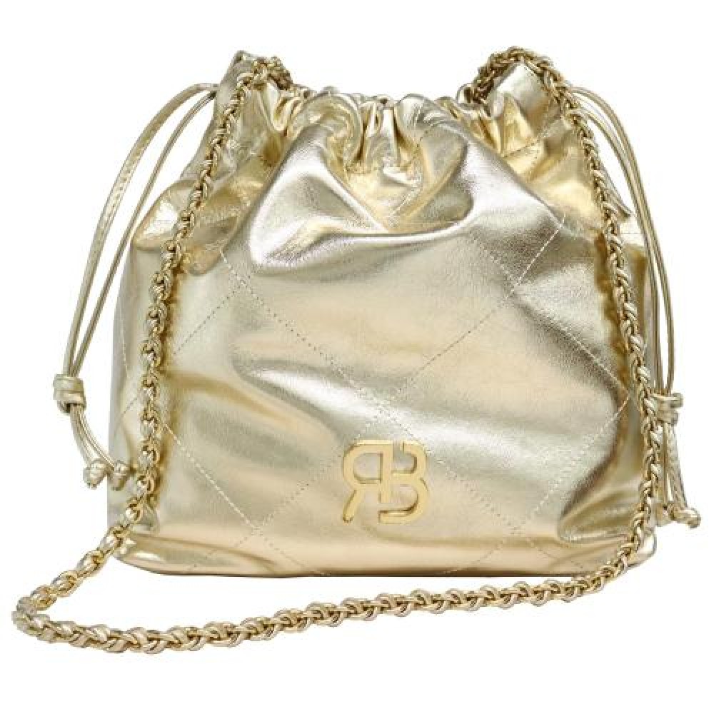 BOLSA BUCKET EM COURO